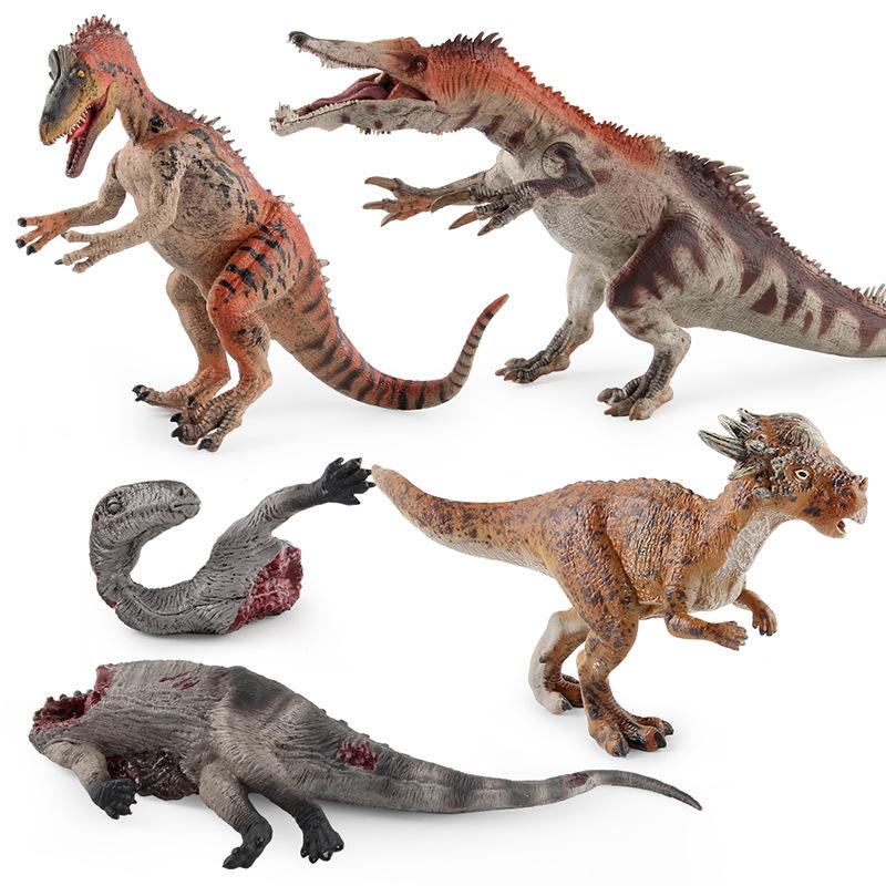 Animal Model Toys, Jurassic Dinosaur World, Solid Decapitated Dinosaur Carcass Stygimoloch Crystosaurus