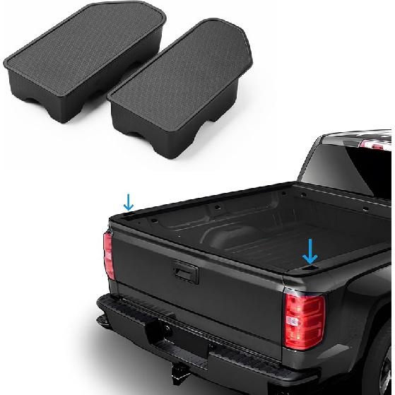 Shademax Stake Pocket Covers  Fit For -2024 2025 2026 GMC Sierra And Chevy Silverado Accessories Truck Bed Rail Hole Plugs Stake Pocket Caps Cover