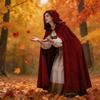 Renaissance Kapuzenumhang Halloween Mittelalter Kostüm Cosplay Langer Umhang Schal für Herren und Damen Geschenke