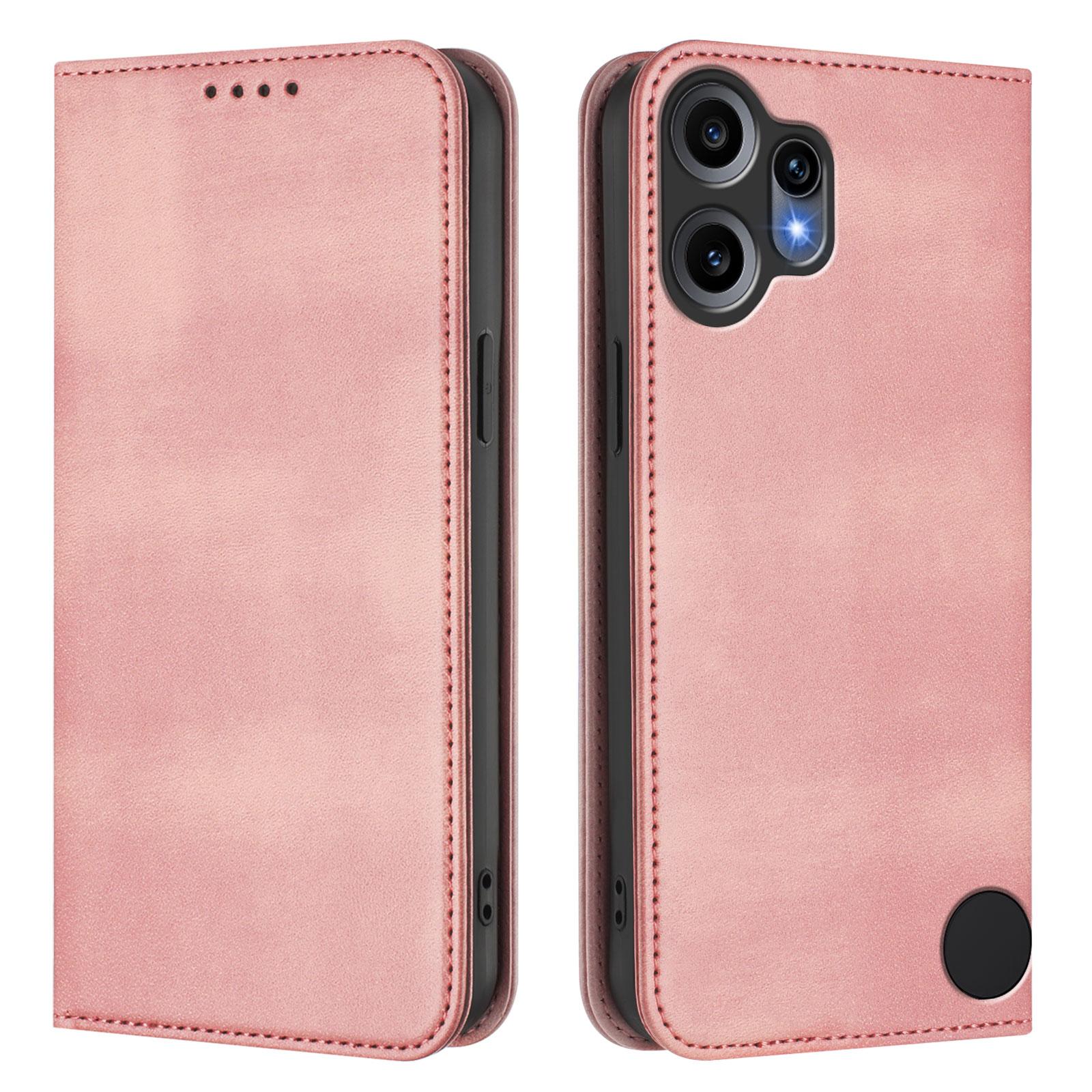 

For Nothing CMF Phone 2 Pro Wallet Cases Retro Texture RFID Blocking Leather Phone Cover Pink