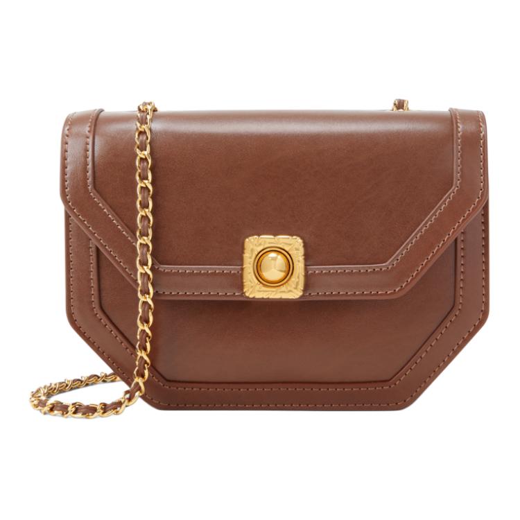 New CHARLES&KEITH PU Shoulder Bag Small Size Women's Black/Chocolate/Mint Green/Violet/Yellow CK2-20671406