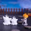 1PC Mini Halloween Ornament Cartoon Pumpkin Ghost Figurine Car Interior Home Desktop Decoration