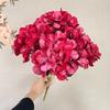 Hydrangea Flowers Silk Realistic Bouquet For Wedding Decor Photo Props Gift