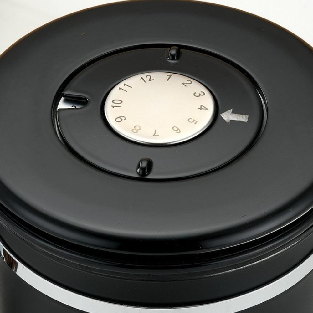 Stainless Steel Coffee Bean Container with Vent Valve Food Storage Pots Tea Container  Kitchen