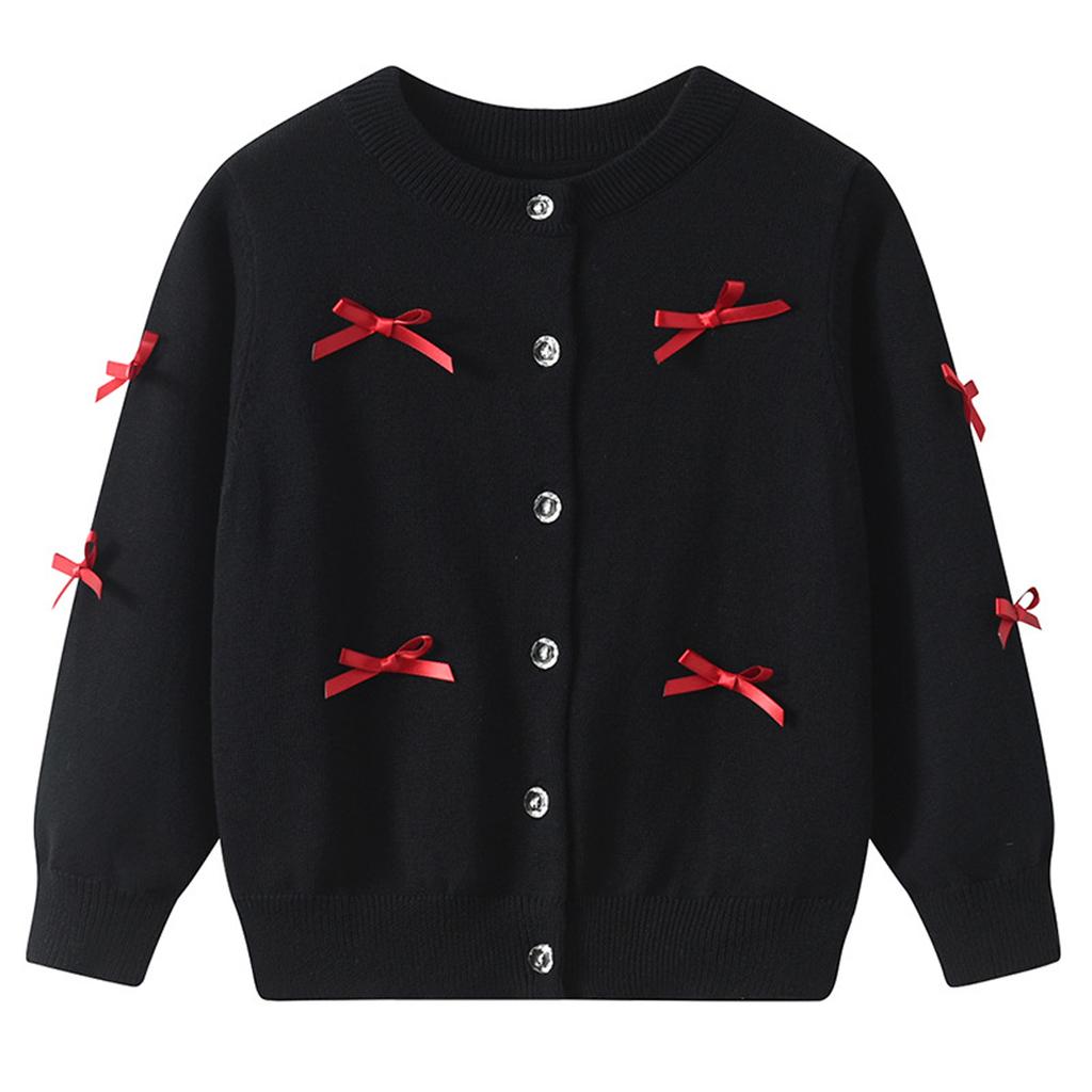 Children's Fashion Casual Cardigan Knitted Long Sleeve  Top