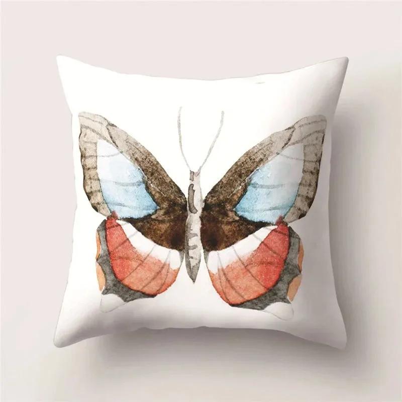 Beautiful Romantic Butterfly Series Decorative Home Pillowcases Living Room Sofa Cushion Covers Free Butterfly Pillowcases