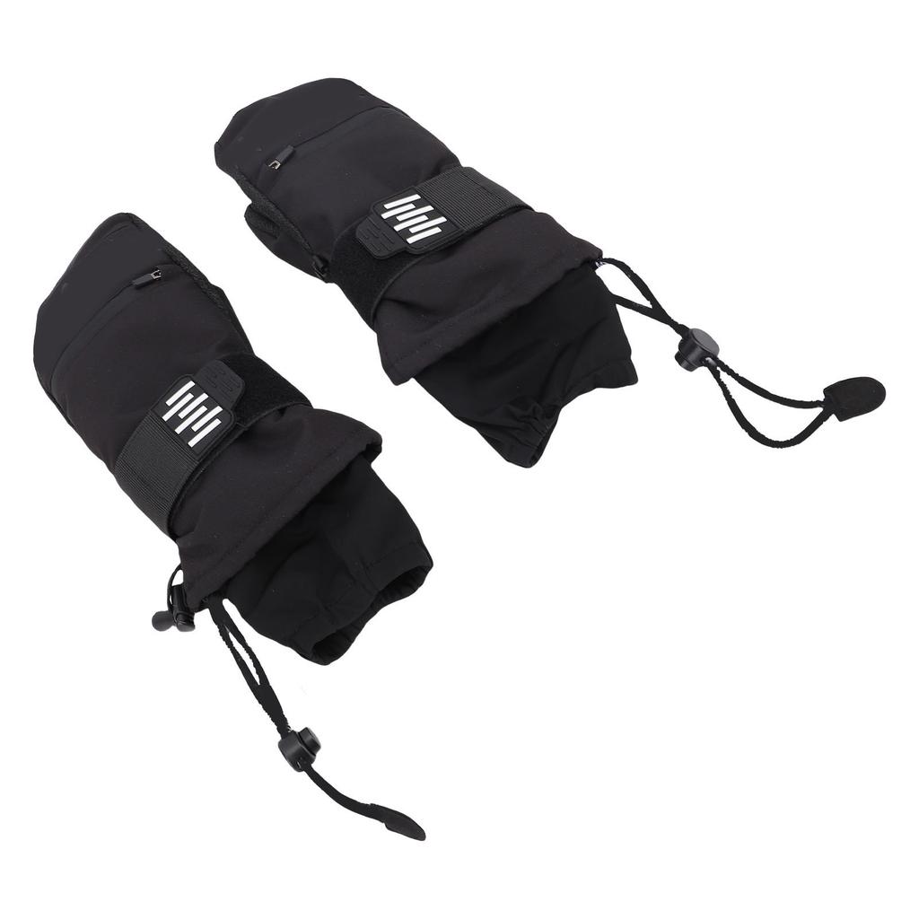 Ski Mittens Rain Proof Windproof Snowboarding Mittens with EVA Shock Absorbing Pads Insulated 5 Fing