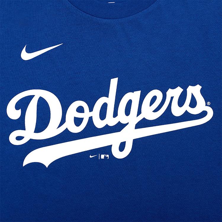 Nike X MLB Collaboration Youth Letter Number Print Short Sleeve T-Shirt Bellinger 35 Kids Tops Blue 3Z3B7SAG2-LADCB