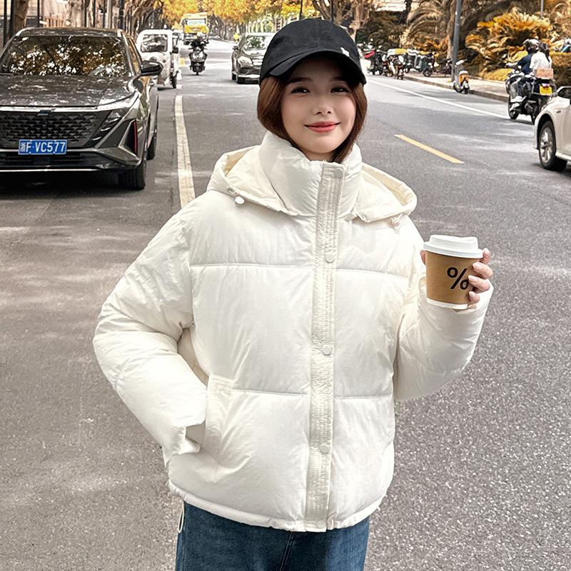 Women’s Short Windproof Thicken Warm Winter Jacket With Detachable Hood 5 Colors