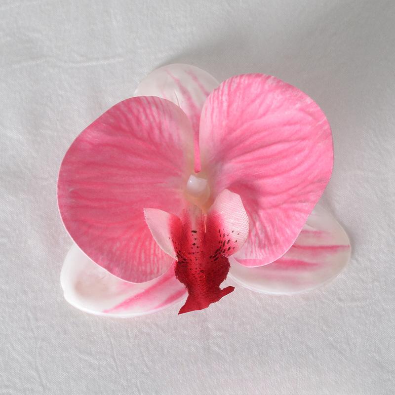 5pcs Simulated Film Butterfly Orchid Flower Head Petals Flower Accessories Headwear Hairclip Handmade Wedding Gift Decoration