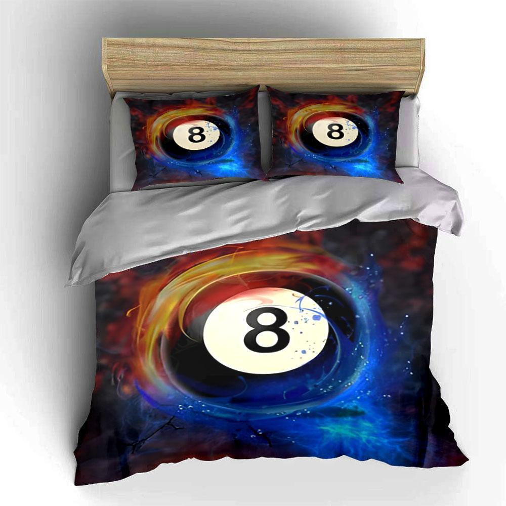 Billiard Ball Eight Swirl. Bedding Sets Duvet Cover Sets Duvet Covers Pillowcases(1 * Duvet Cover 2 * Pillowcases Without Duvet Insert)