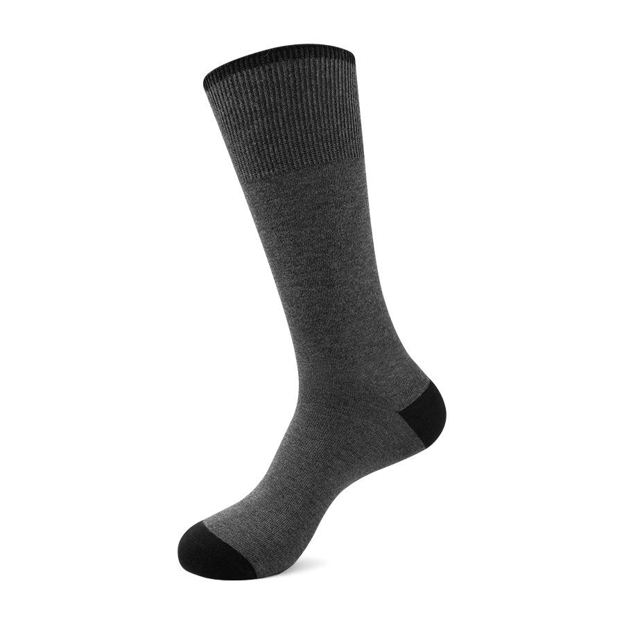 

Foreign Trade Men s Over-the-Calf Colorblock Combed Cotton Socks - European & American Spring/Summer Collection (Plus Size Available) 42-46