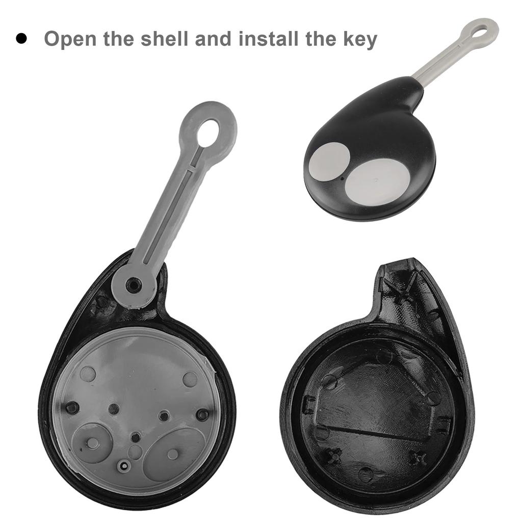 Praktické pouzdro na dálkový ovladač Smart Key Shell Fob s 2 tlačítky a bezklíčovým vstupem pro Toyota Cobra Alarm 7777 1046 3196 bez baterie