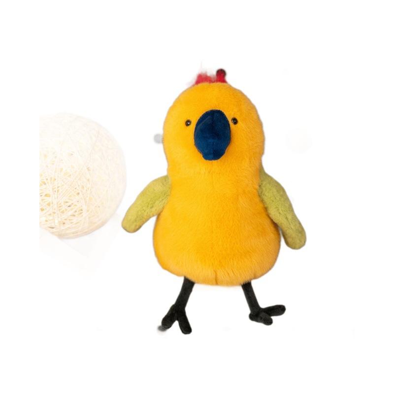Simulation Cartoon Mango Parrot Doll Bird Plush Toy Doll Children Sleeping Pillow Doll Gift