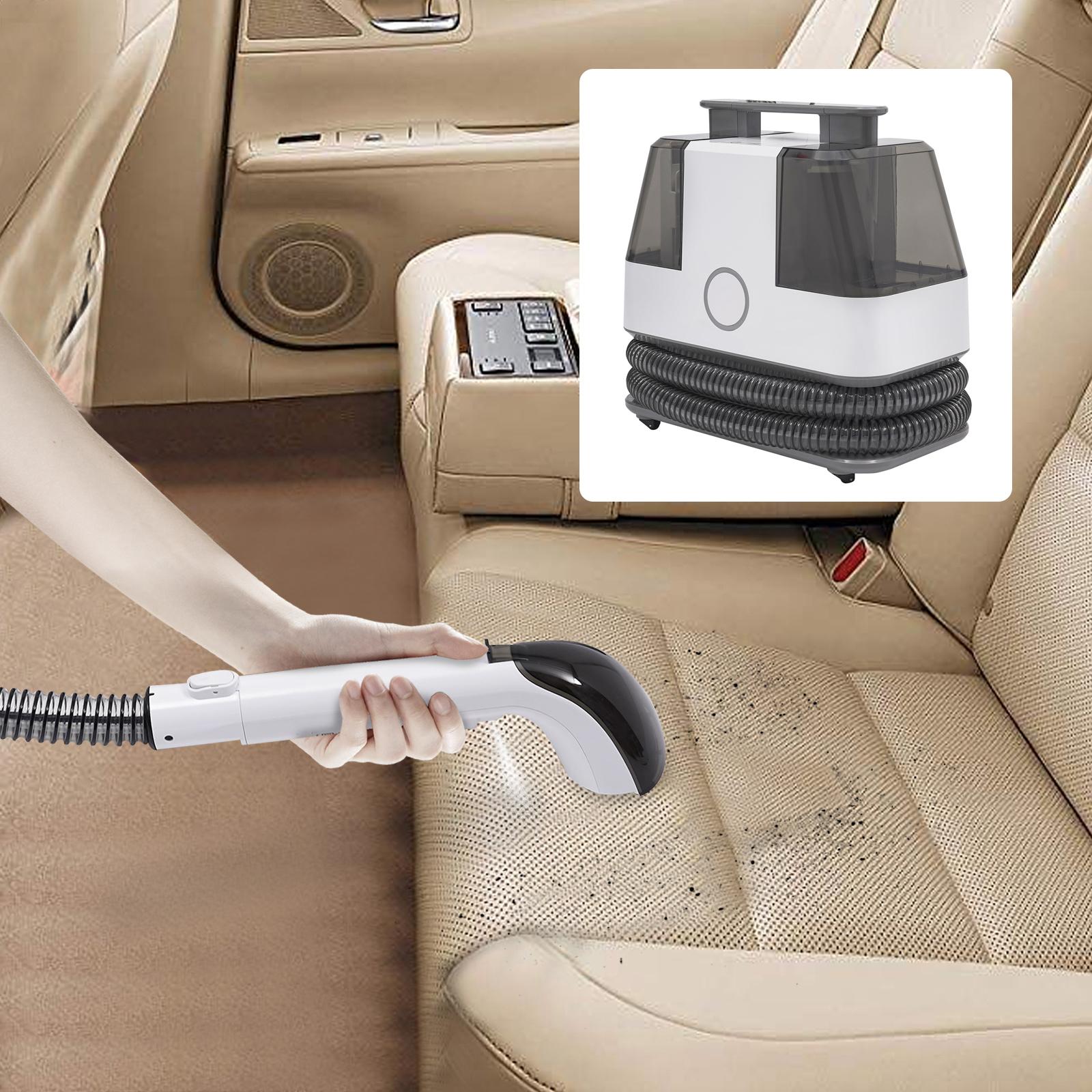 

450W Upholstery Cleaner Machine Integrated Handheld Cleaning with 2 Brush Heads IPX4 Waterproof & 4 Wheels for Mobility United States