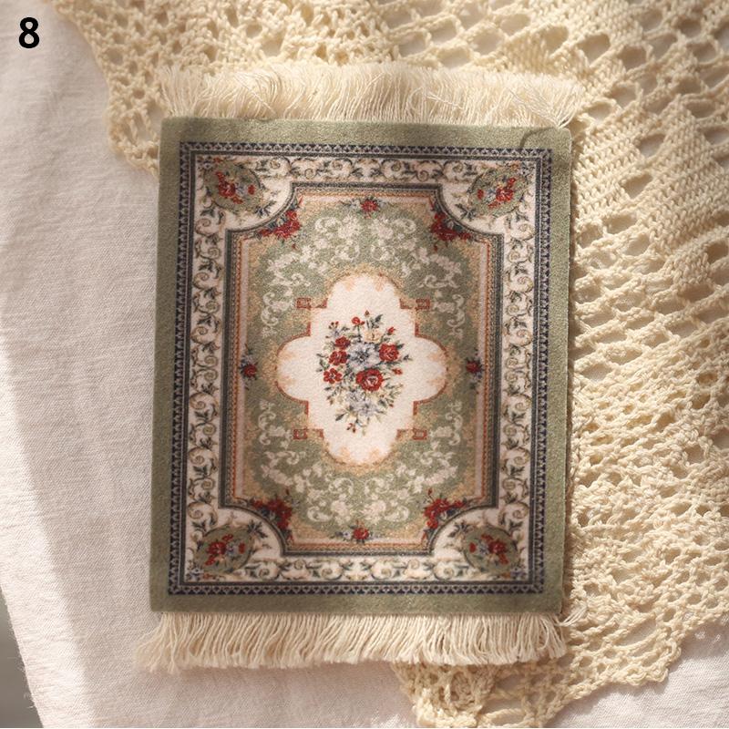 Coasters Cup Pad Persian Mini Woven Rug Mat Mousepad Carpet Ethnic Pattern Cup Laptop With Home Office Table Decor Craft Table