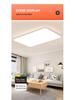 Modern LED Rectangular Ceiling Light - Large Minimalist Fixture for Living Room or Bedroom (2025 Model)