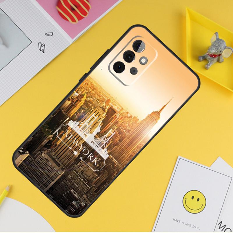 

New York City Case For Samsung Galaxy A54 A34 A14 A56 A52 A53 A16 A26 A36 A55 A35 A15 A32 A12 A33 A13 A17 Samsung A73 5G