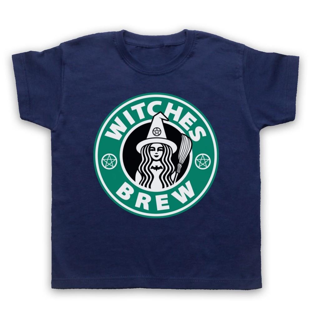 

Witches Brew Potion Halloween Star Coffee Parody Funny Kids Childs T-Shirt 3XL