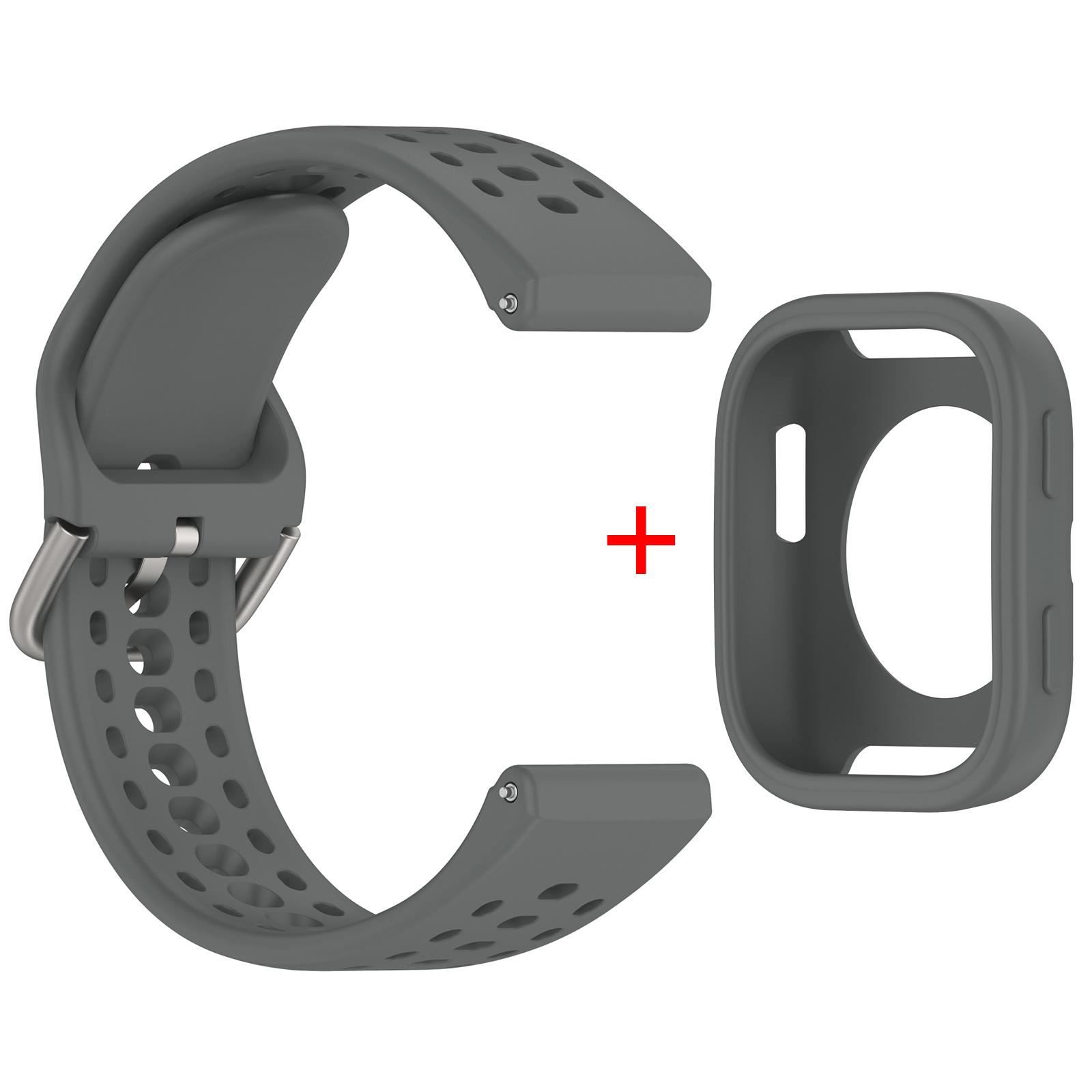 

Оригинальный силиконовый+чехол для Amazfit Bip 6, аксессуары для ремешка, мягкий дышащий ремешок Correa+защитная накладка-бампер для браслета Amazfit Bip6 For Amazfit Bip 6