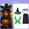 Festive Witch Hat And Gloves Adult Halloween Party Accessories For Couples And Friends