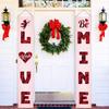 Valentine's Day Porch Banner Set Romantic Couplet Door Decoration