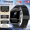 2026New AI Healthy Diagnose Analysis Smart Watch ECG+PPG Blood pressure lipids Uric Acid BT Call Smart Watch Tracker Men Women's