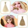 CMD Doll Wig Straight Short Hair for 1/3 1/6 1/4 BJD SD Dolls, Long Hair DIY Costume, Available in 10 Colors