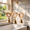 Wooden Bird Wind Chimes Crystal Prism Sun Catcher Creative Wind Bells  Home