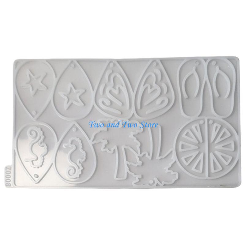 HX6F Jewelry Making Supplies Silicone Pendant Moulds Silicone Texture for Pendant