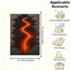 Volcanic Lava Flow Wall Art PrintBlanket Flannel Throw Blanket for Sofa, Bed, Travel, Camping, Office, Couch, Chair, And Bed Gift for Christ