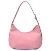 MLB New York Yankees Zipper Closure Half Moon Bag Women Shoulder Bag Pink 3ABQSD16N-50PKS