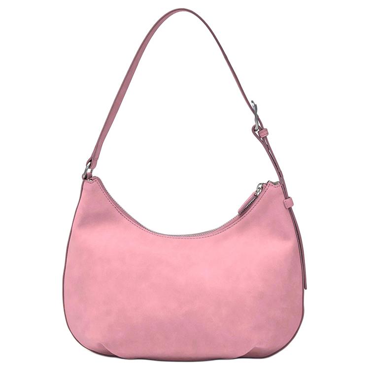 MLB New York Yankees Zipper Closure Half Moon Bag Women Shoulder Bag Pink 3ABQSD16N-50PKS
