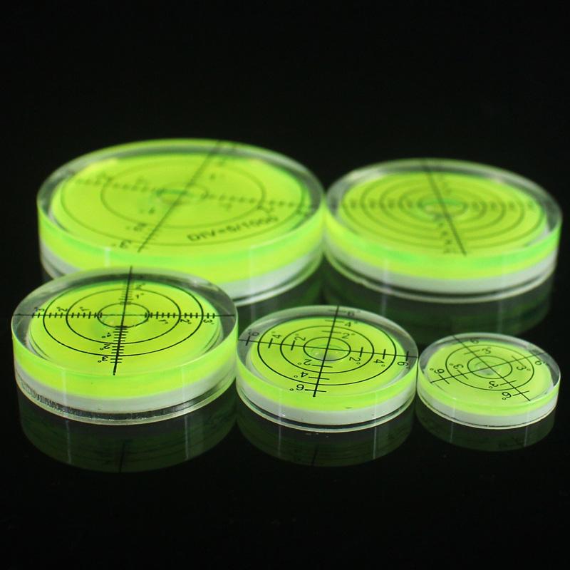 Universal Green Spirit Level with Scale - Compact Liquid Bubble Measuring Tool