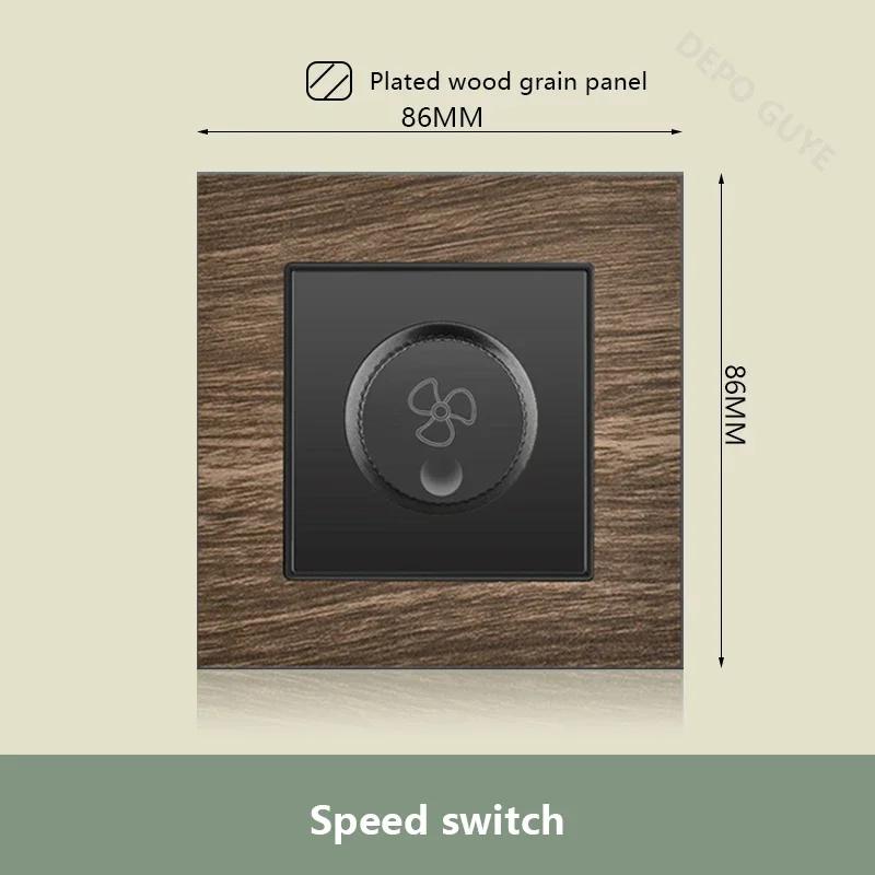 UK 18W Type-C Quick charge Dual Power Outlet,Universal Retro Wood Grain Electrical USB Socket,220V Electrical  Wall Light Switch