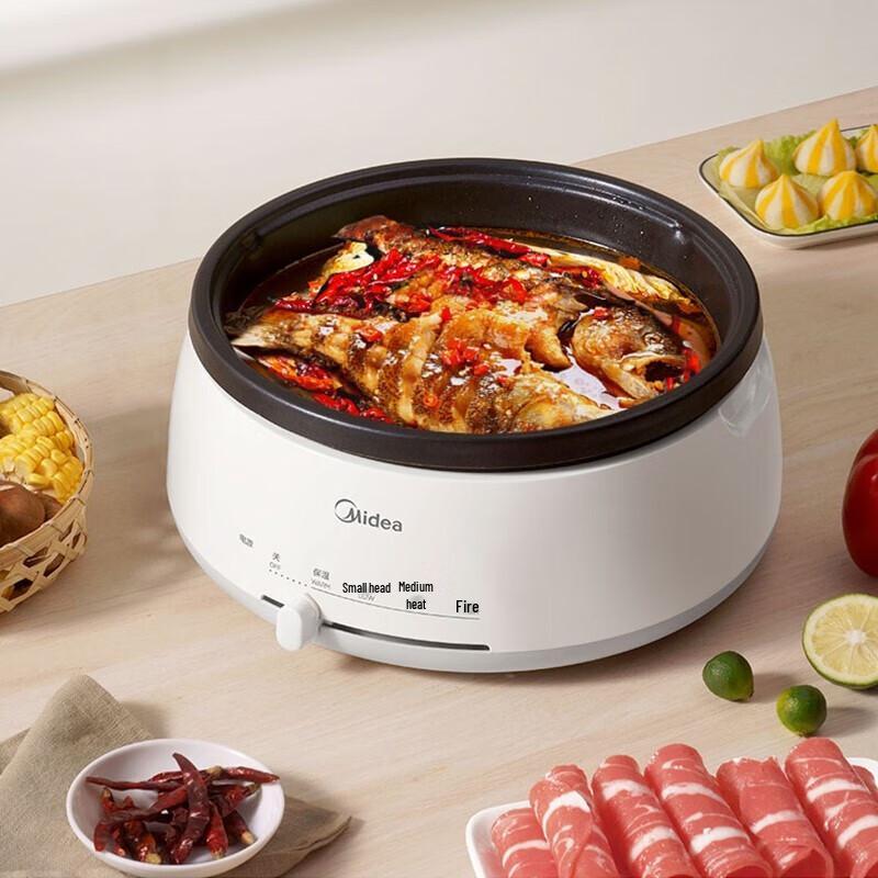 Midea 4L Multi-function Electric Hot Pot CN plug (adapter included)