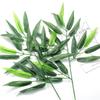 20Pcs/Set Artificial Plants Bamboo Leaves Home Fake Bamboo Tree Leaves Branches