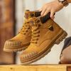Men'S Tooling Shoes Outdoor Casual High Top Platform Martin Boots