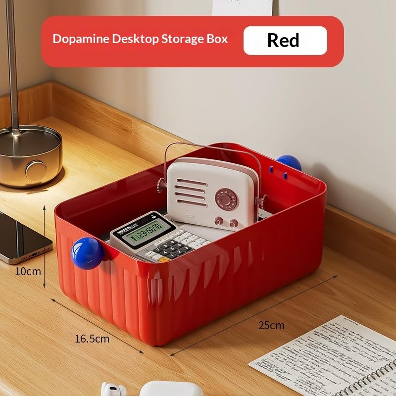 Дофаминовая коробка для хранения шариков, многофункциональная корзина для хранения на офисном столе, канцелярские принадлежности и мелочи, сортировочная коробка для хранения на рабочем столе A3