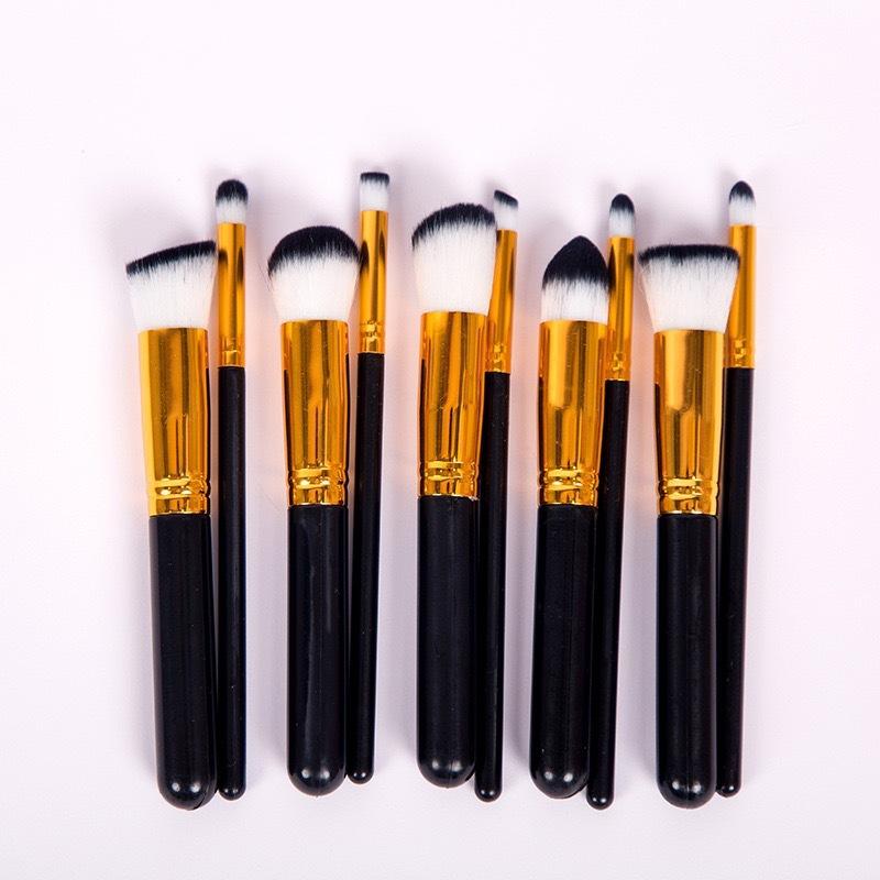 10 Stück Make-up Pinsel Candy Farbe Faser Make-up Pinsel Beauty Werkzeuge Anfänger Make-up Pinsel Set