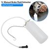 Manual Brake Fluid Extractor & Collection Bottle Hand Pump Tool for Brake & Clutch Fluid Service Automotive Repair Tool 1L