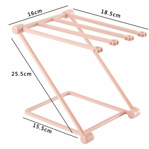 Liroyal Towel Rack, Dish Drying Stand, Holds 4 Dishcloths, Flower Design, Dish Drainer, Dish Holder, Bottle Drainer, Over-the-Sink Dish Drainer, Stove