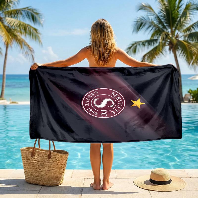 Servette FC stampa Asciugamano da Spiaggia Quick Dry Microfibra Assorbente Portatile da Viaggio Asciugamano per Nuoto