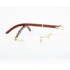 Luxury men Eyeglass GOLD wood /metal Frame Rx-able Spectacles Glasses 55-18-140 JL166605760426