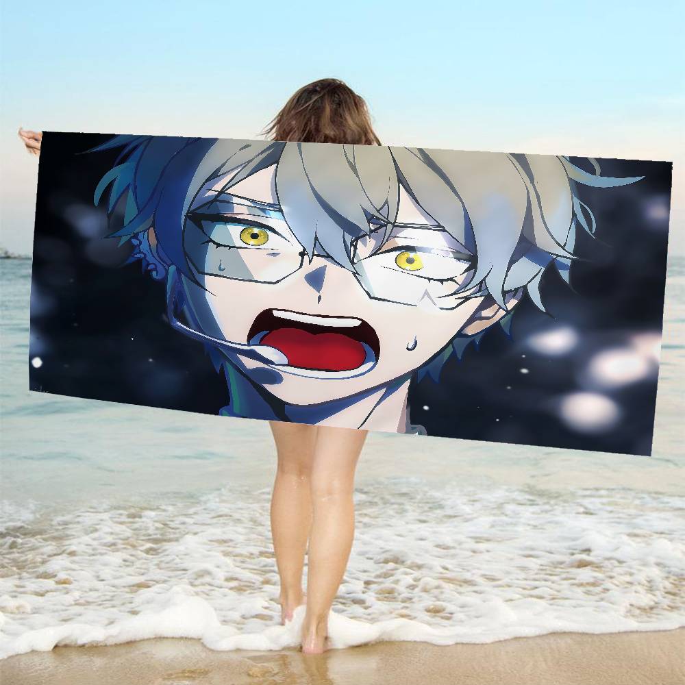 Alien Stage Anime Microfiber Beach Towel Absorbent Quick dry Soft Yoga Swimming Resort Mountain Climbing Towel