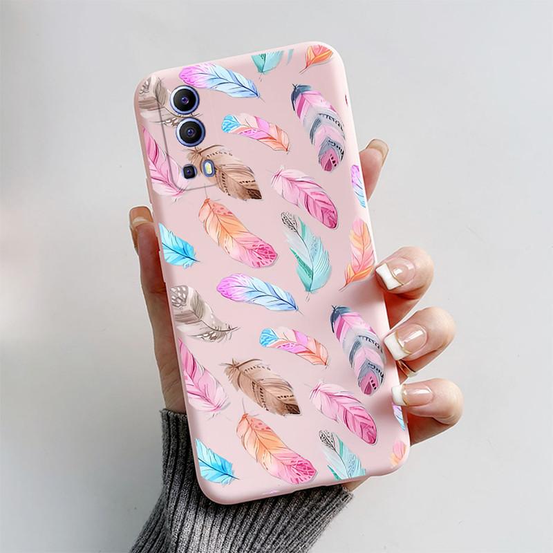For Vivo Y72 5G Y52 5G Y75s 5G Phone Mask Back Cover 2024 Fashion Butterfly Astronaut Coque Capas For Vivo V2041 2053 Soft Case