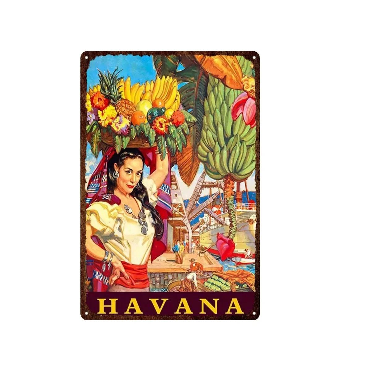 

Aloha Philippines Brooklyn Vatican Bangkok Metal Plate Painting Iron Tin Sign Wall Art Picture For Garden Living Room Home Decor 20X30CM