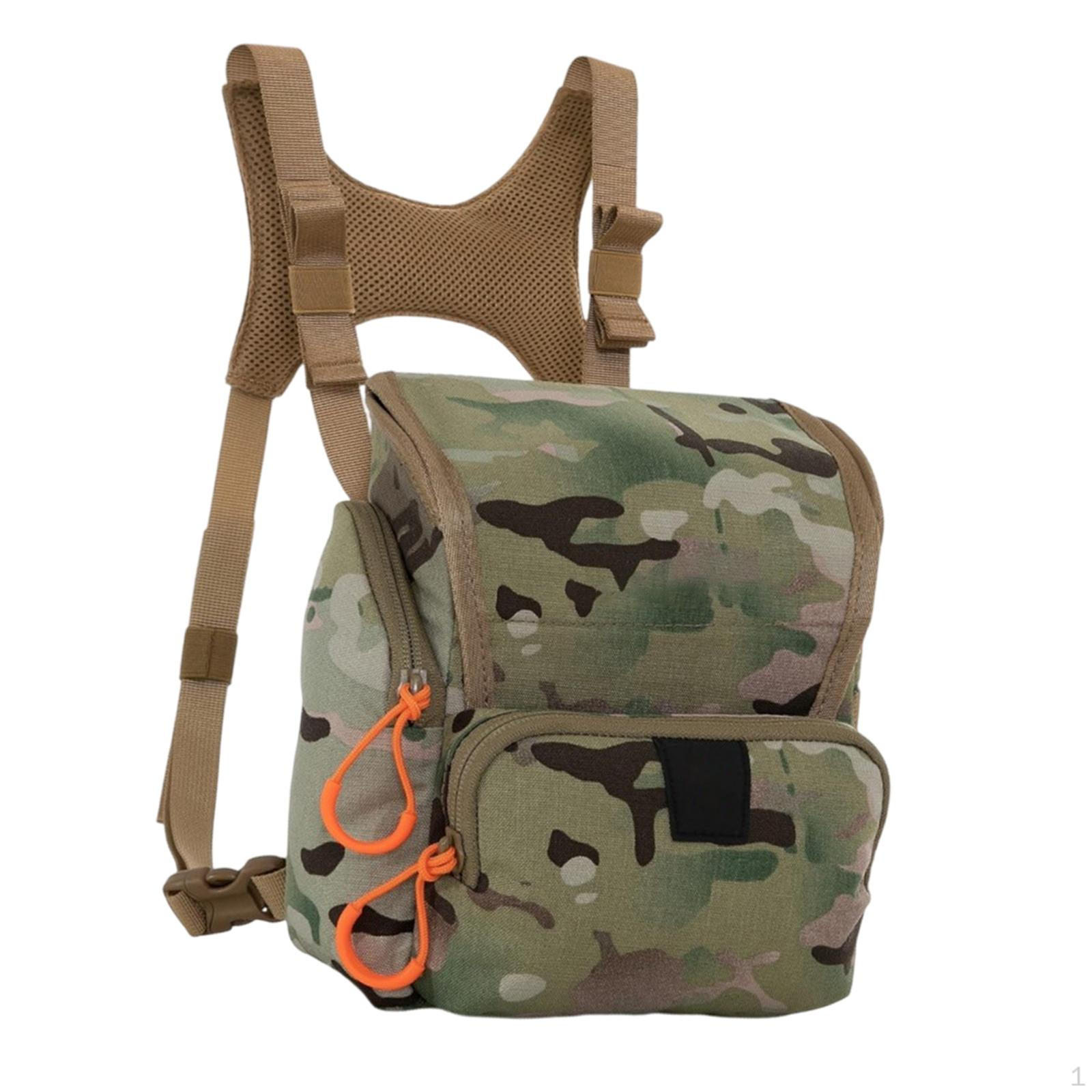 

Binocular Harness Chest Pack Carrier Case Portable Easy to Carry Multifunction Storage Bag Large