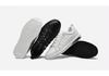Men's Trendy Cross White Low-Top Cowhide Casual Shoes - Soft Sole, Korean Style