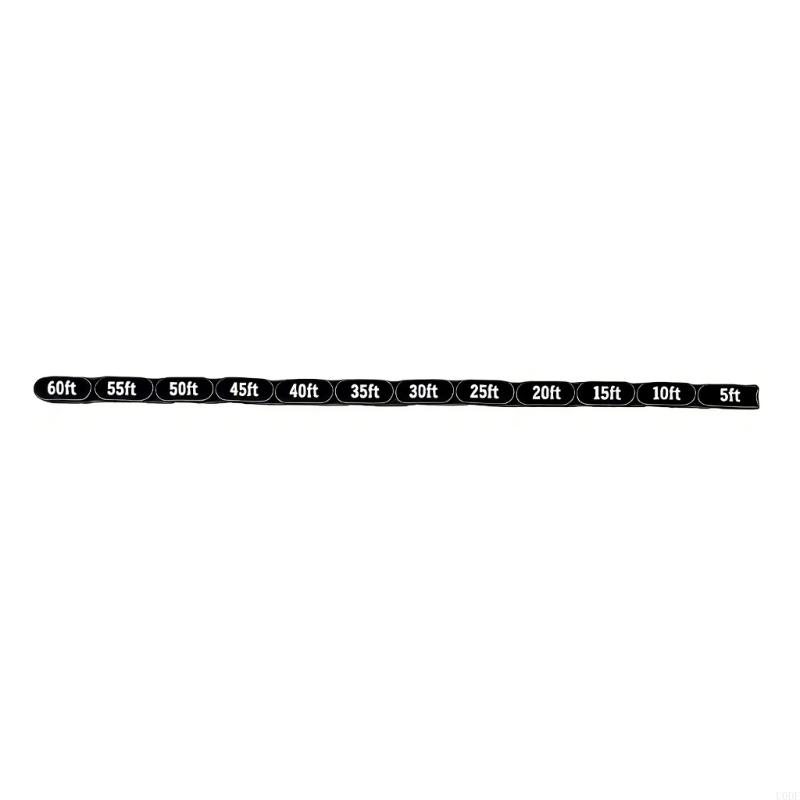 High Quality Folding Chain Ruler For Tabletop Role Playing Game And Miniatures 20ft чёрный